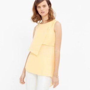 White House Black Market (WHBM) Sleeveless Yellow Shell Blouse. NWT. XXS